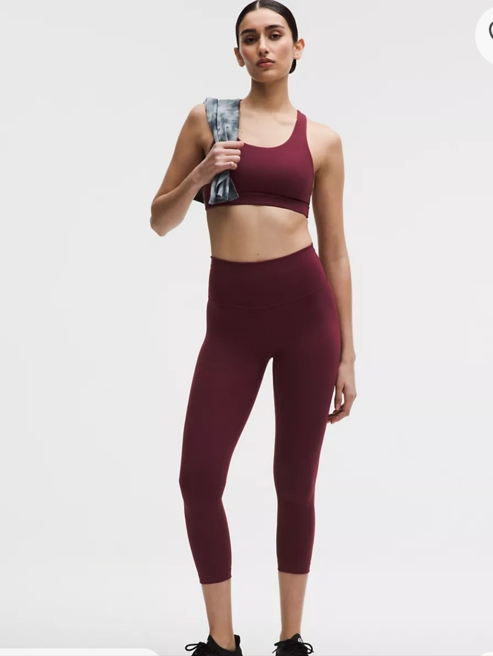 lululemon athletica Wunder Train High-Rise Crop Size 4 - Red/burgundy